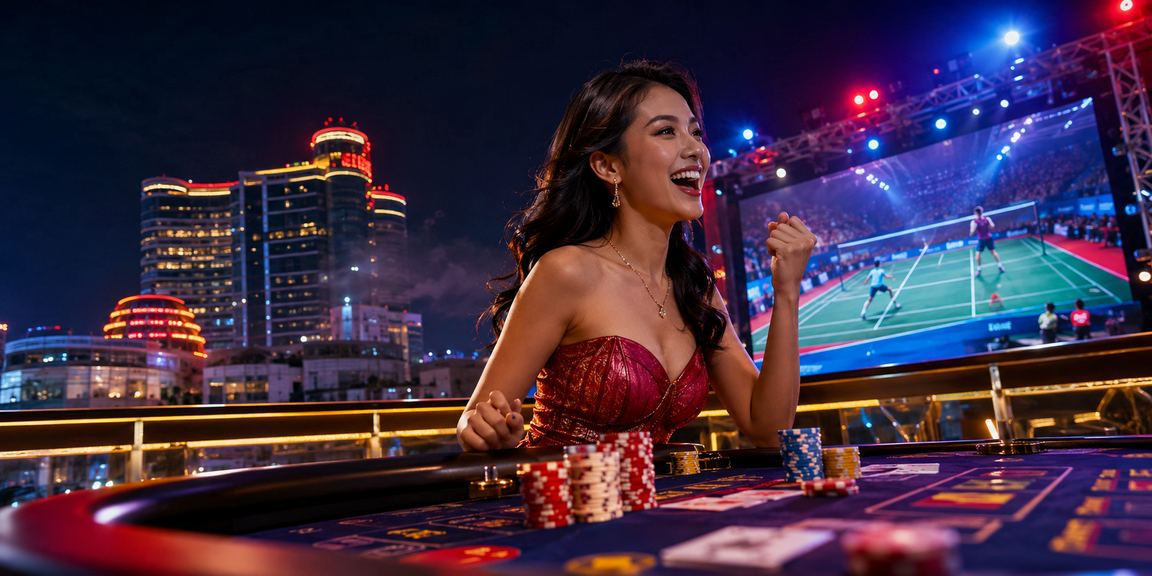 Suasana permainan baccarat di kawasan Genting Highlands dengan gaya Melayu melalui platform 719